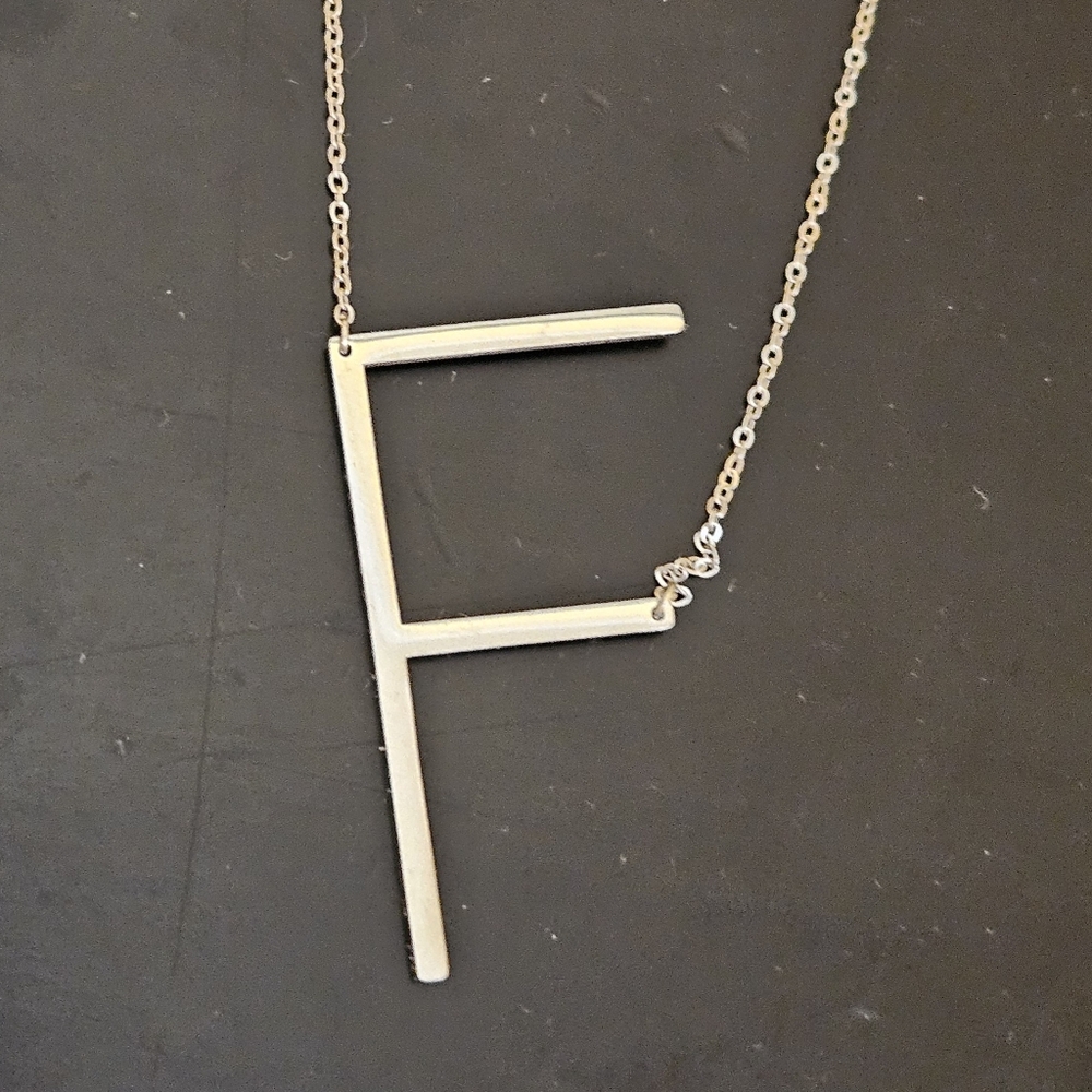 Letter F necklace